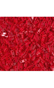 Miyuki quarter tila 5x1.2mm beads - Opaque dark red QTL-408